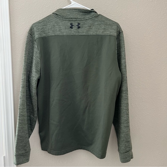 Under Armour Women's Coldgear 1/4 Zip Pullover Loose Green M - Picture 3 of 5
